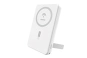 Powerbank - Dudao Powerbank K14S+ 10000mAh 20W USB-A / USB-C / MagSafe with stand - white Powerbank - Hvid - 10000 mAh - 6976625333097
