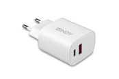 Mobil - Adaptere & Opladere - Lindy 20W USB Type A & C Charger - 73413