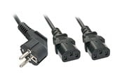 Strømkabel (ekstern) - Lindy - power cable - power CEE 7/7 to power IEC 60320 C13 - 30048