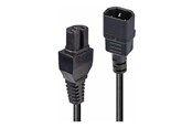 Strømkabel (ekstern) - Lindy Hot Condition Type - power extension cable - IEC 60320 C14 to IEC 60320 C15 - 2 m - 30314