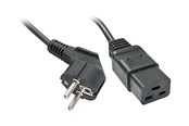 Strømkabel (ekstern) - Lindy Schuko to C19 Mains Cable - 2m - 30344