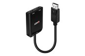 Skærmkabel - Lindy - video/audio splitter - MST hub DisplayPort - 2 ports - 38433