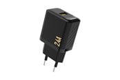 Mobil - Adaptere & Opladere - Dudao  A23 2.4A USB-A Charger - Black - 6976625333998