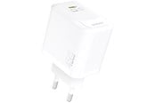 Mobil - Adaptere & Opladere - Dudao A28 45W GaN USB-C Wall Charger - White - 6976625334247