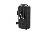 Powerbank - Dudao K11 Max Powerbank with Built-in Cables Powerbank - Sort - 30000 mAh - 6977196681914