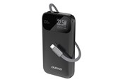 Powerbank - Dudao K31 10000 mAh 22.5W PD Powerbank with Built-in Cable - Black Powerbank - Sort - 10000 mAh - 6977196682362