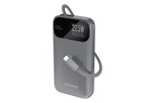 Powerbank - Dudao K31 10000 mAh 22.5W PD Powerbank with Built-in Cable - Gray Powerbank - Grå - 10000 mAh - 6977196681990