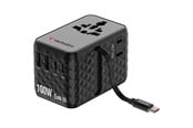 Mobil - Adaptere & Opladere - Verbatim Charge ’n’ Travel 100W Travel Adapter w/ Cable Bla - 30191