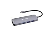 USB hub - Verbatim CMH 08 - hub - 8 ports USB hub - 8 ports - Grå - 32151