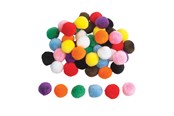 Kreativitet & Hobbyartikler - Colorations - Colored Pompoms 5cm 50pcs. - CHLGPOMS
