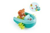 Babylegetøj - Hape Bath Toys Pullback Boat with Bear - E0217