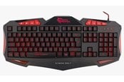 Tastatur - White Shark GK-1621R gaming keyboard - RED/BLACK - Dansk - GK-1621R