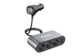 Mobil - Adaptere & Opladere - Dudao car charger 2x USB / 3x cigarette lighter splitter black (R1Pro black) - 6973687240547