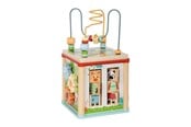 Babylegetøj - Small Foot - Wooden Motor Skills Cube - Jungle Friends - 12765