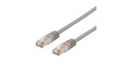Netværkskabel - Deltaco STP-60AU - patch cable - 50 cm - grey - Grå - 0.5 meter - STP-60AU