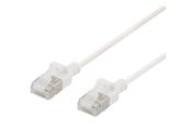 Netværkskabel - Deltaco patch cable - 50 cm - white - Hvid - 0.5 meter - UFTP-1018