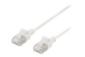 Netværkskabel - Deltaco patch cable - 2 m - white - Hvid - 2m - UFTP-1048