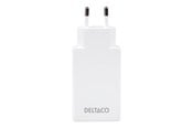 Mobil - Adaptere & Opladere - Deltaco power adapter - slim - 2 x USB-C - 67 Watt - USBC-AC201