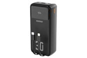 Powerbank - Dudao K15MAX PD 22.5 W Powerbank with Built-in Cables - Black Powerbank - Sort - 30000 mAh - 6977196682478