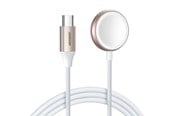 Smartwatch - Tilbehør - Joyroom Magnetic Charger Cable S‑IW011 - USB‑C 5V 1.2m - White - S-IW011