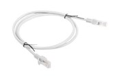 Netværkskabel - Lanberg patch cable - 1 m - grey RAL 7035 - Grå - 1m - PCU5-10CC-0100-S