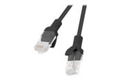 Netværkskabel - Lanberg patch cable - 25 cm - black RAL 9004 - Sort - 0.25m - PCU5-10CC-0025-BK