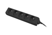 Strømkabel (ekstern) - Lanberg - power strip - 2500 Watt - PS0-05E-0100-IEC-BK