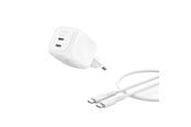 Mobil - Adaptere & Opladere - Belkin BoostCharge 67W Dual USB-C PD Wall Charger w PPS WHT w 2m USB-C-C  Cable - WCH020KQ2MWH-B6