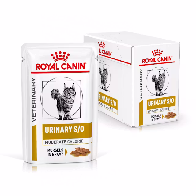Katte - Royal Canin Urinary S/O Moderate Calorie Morsels In Gravy 85g (12-Pack) - 9003579010228