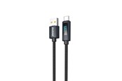 USB kabel - Dudao L7T USB-A - USB-C 66W Cable with LED Display 1m - Black - 6976625334407