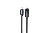 USB kabel - Dudao L7C USB-C - USB-C 100W Cable with LED Display 1m - Black - 6976625334414