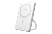 Powerbank - Dudao K28S 20W PD 5000mAh Powerbank with MagSafe and Stand - Silver Powerbank - Sølv - 5000 mAh - 6977196680115
