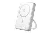 Powerbank - Dudao K28 10000mAh PD 22.5W MagSafe Powerbank with Metal Case and Ring Stand - Silver Powerbank - Sølv - 10000 mAh - 6977196680139