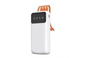 Powerbank - Dudao K6Pro Universal 10000mAh Power Bank with USB Cable USB Type C Lightning white (K6Pro-white) Powerbank - Hvid - 10000 mAh - 6977196682065