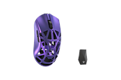 Mus - WLMouse Beast X Max (Solid Side + Omron) / Wireless 8K / Magnesium - Gaming Mus - Optisk - 5 knapper - Lilla - MAX-Purple-O-SHIXIN