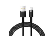 USB kabel - Joyroom Liquid Silicone Data Cable N2 USB-A / Lightning 2.4A 1.2m - Black - 6941237171085
