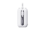Powerbank - Joyroom mini powerbank 10000mAh Colorful Series 22.5W with 2 built-in USB C and Lightning cables white (JR-L012) Powerbank - Hvid - 10000 mAh - 6956116701741