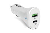 Mobil - Adaptere & Opladere - SBS 20W biloplader - Hvid - TECRPD20W