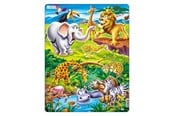 Puslespil - Selecta Play - Larsen Jigsaw Puzzle Animals - On Safari 18 pcs. - LA-US16