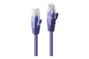 Netværkskabel - Lindy patch cable - 50 cm - purple - Lilla - 0.5m - 48121