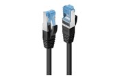 Netværkskabel - Lindy patch cable - 10 m - black - Sort - 10m - 47418