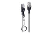 Netværkskabel - Lindy patch cable - 30 cm - grey - Grå - 0.3m - 47600