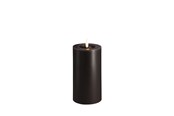 Boligindretning - Moods & More LED pillar candle - Melted Charcoal 74x150 mm - M31-CC074150