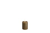 Boligindretning - Moods & More LED pillar candle - Melted Dark sand - 49x75 mm - M31-DS049075