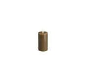 Boligindretning - Moods & More LED pillar candle - Melted Dark sand - 49x100 mm - M31-DS049100