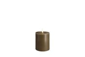 Boligindretning - Moods & More LED pillar candle - Melted Dark sand - 74x100 mm - M31-DS074100