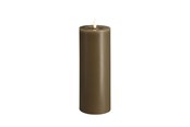 Boligindretning - Moods & More LED pillar candle - Melted Dark sand - 74x200 mm - M31-DS074200