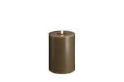 Boligindretning - Moods & More LED pillar candle - Melted Dark sand - 99x150 mm - M31-DS099150