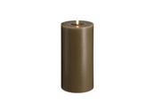 Boligindretning - Moods & More LED pillar candle - Melted Dark sand - 99x200 mm - M31-DS099200
