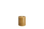Boligindretning - Moods & More LED pillar candle - Melted Honey mustard - 74x100 mm - M31-HM074100